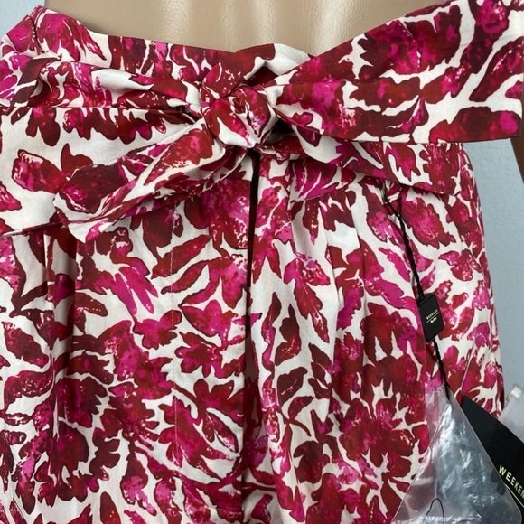 NEW WEEKEND MAX MARA FLORAL PRINT HIGH-WAISTED BERMUDA SHORTS - Picture 3 of 10